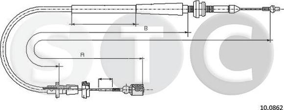 STC T483824 - Cavo acceleratore www.autoricambi360.it