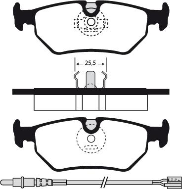 Samko 5SP497 - Kit pastiglie freno, Freno a disco www.autoricambi360.it