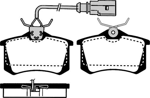 Cifam 822-100-3 - Kit pastiglie freno, Freno a disco www.autoricambi360.it