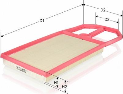 Tecneco Filters AR5898PM-S - Filtro aria www.autoricambi360.it