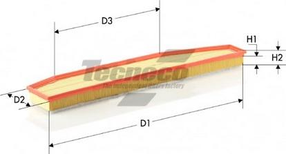 Tecneco Filters AR68001PM-S - Filtro aria www.autoricambi360.it