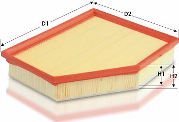 Tecneco Filters AR1645PMS - Filtro aria www.autoricambi360.it