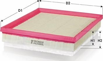 Tecneco Filters AR1646PMS - Filtro aria www.autoricambi360.it