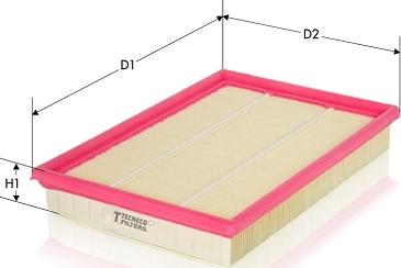 Tecneco Filters AR1642PM - Filtro aria www.autoricambi360.it