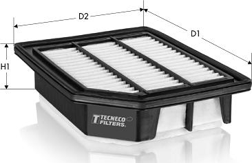 Tecneco Filters AR1633PMJ - Filtro aria www.autoricambi360.it