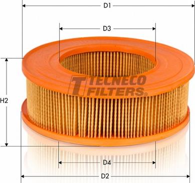 Tecneco Filters AR237 - Filtro aria www.autoricambi360.it