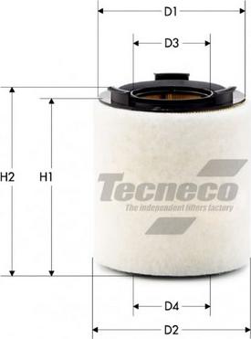 Tecneco Filters AR10822-S - Filtro aria www.autoricambi360.it