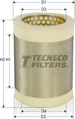 Tecneco Filters AR884S - Filtro aria www.autoricambi360.it