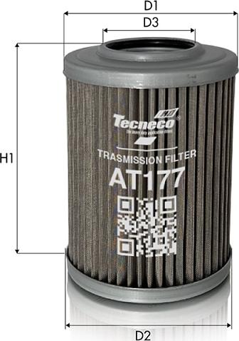 Tecneco Filters AT177HYD - Filtro idraulico, Cambio automatico www.autoricambi360.it