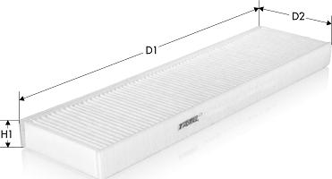 Tecneco Filters CK1263 - Filtro, Aria abitacolo www.autoricambi360.it