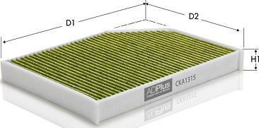 Tecneco Filters CKA1315 - Filtro, Aria abitacolo www.autoricambi360.it