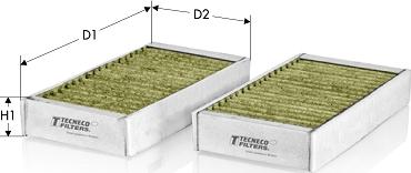 Tecneco Filters CKA23005-2 - Filtro, Aria abitacolo www.autoricambi360.it