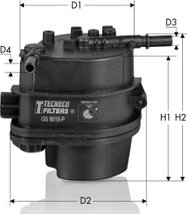 Tecneco Filters GS9015-P - Filtro carburante www.autoricambi360.it