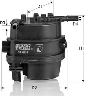 Tecneco Filters GS9811-P - Filtro carburante www.autoricambi360.it