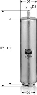 Tecneco Filters GS5002 - Filtro carburante www.autoricambi360.it