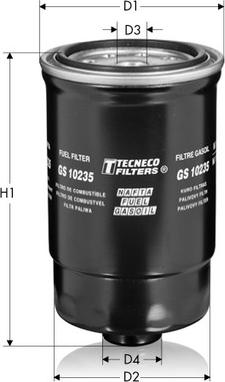 Tecneco Filters GS10235 - Filtro carburante www.autoricambi360.it