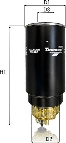Tecneco Filters GS1265 - Filtro carburante www.autoricambi360.it