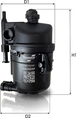Tecneco Filters GS3023P - Filtro carburante www.autoricambi360.it