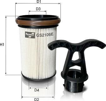 Tecneco Filters GS2106E - Filtro carburante www.autoricambi360.it