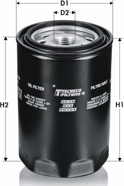 Tecneco Filters OL93 - Filtro olio www.autoricambi360.it