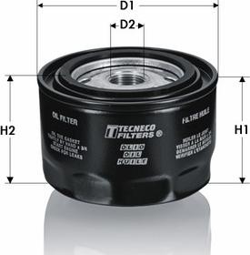 Tecneco Filters OL424 - Filtro olio www.autoricambi360.it
