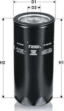 Tecneco Filters OL6813 - Filtro olio www.autoricambi360.it
