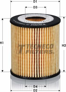 Tecneco Filters OL010057-E - Filtro olio www.autoricambi360.it