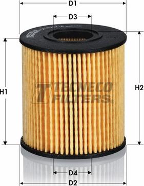 Tecneco Filters OL010066-E - Filtro olio www.autoricambi360.it