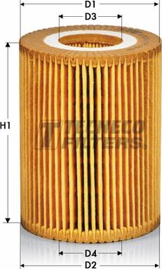 Tecneco Filters OL0205-E - Filtro olio www.autoricambi360.it