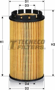 Tecneco Filters OL0113-E - Filtro olio www.autoricambi360.it