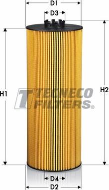 Tecneco Filters OL0300-E - Filtro olio www.autoricambi360.it
