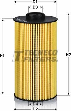 Tecneco Filters OL0209-E - Filtro olio www.autoricambi360.it