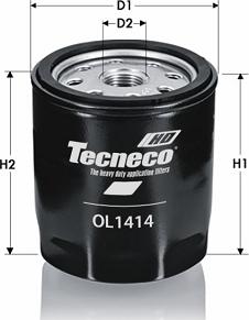 Tecneco Filters OL1414 - Filtro olio www.autoricambi360.it