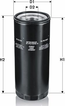 Tecneco Filters OL1308 - Filtro olio www.autoricambi360.it