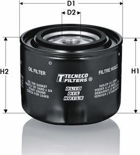 Tecneco Filters OL138 - Filtro olio www.autoricambi360.it