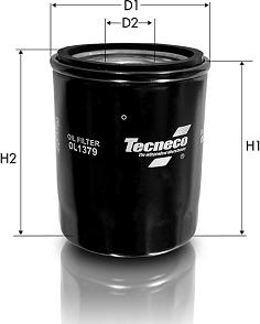 Tecneco Filters OL1379 - Filtro olio www.autoricambi360.it