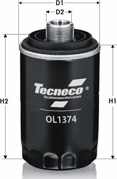 Tecneco Filters OL1374 - Filtro olio www.autoricambi360.it