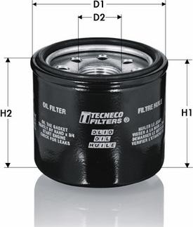 Tecneco Filters OL6018-J - Filtro olio www.autoricambi360.it