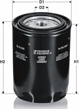 Tecneco Filters OL34 - Filtro olio www.autoricambi360.it