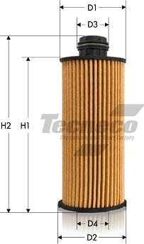 Tecneco Filters OL2154E - Filtro olio www.autoricambi360.it