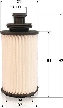 Tecneco Filters OL2158E - Filtro olio www.autoricambi360.it