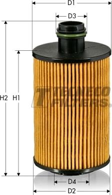 Tecneco Filters OL2162E - Filtro olio www.autoricambi360.it