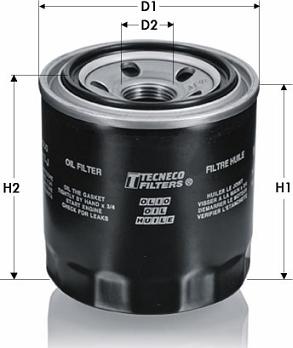 Tecneco Filters OL96-J - Filtro olio www.autoricambi360.it