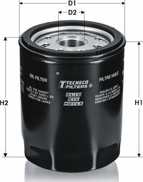 Tecneco Filters OL717 - Filtro olio www.autoricambi360.it