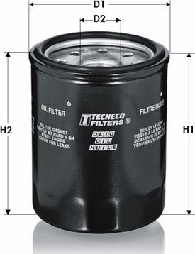 Tecneco Filters OL7023-J - Filtro olio www.autoricambi360.it