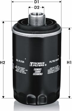 Tecneco Filters OL719/45 - Filtro olio www.autoricambi360.it