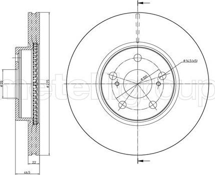 Cifam 800-1308C - Discofreno www.autoricambi360.it