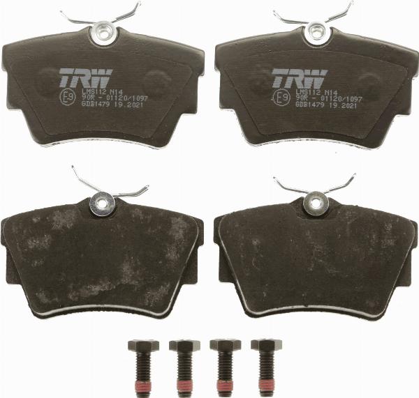 TRW GDB1479 - Kit pastiglie freno, Freno a disco www.autoricambi360.it