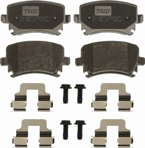 TRW GDB1622 - Kit pastiglie freno, Freno a disco www.autoricambi360.it