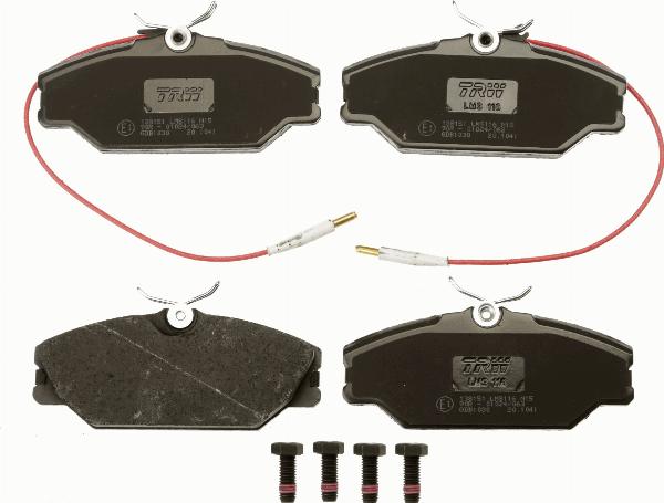 TRW GDB1030 - Kit pastiglie freno, Freno a disco www.autoricambi360.it